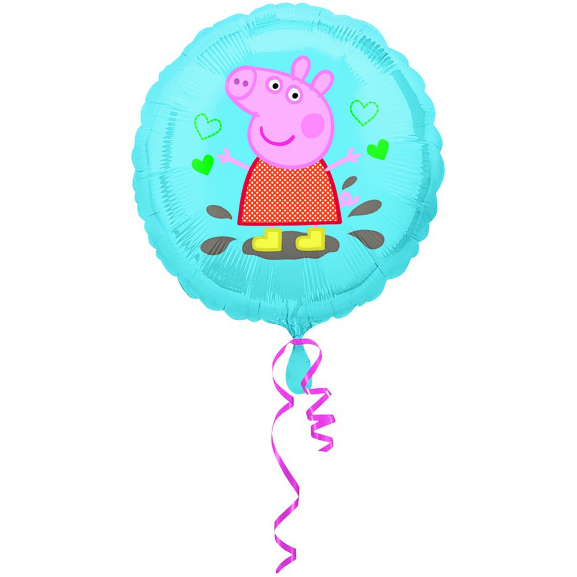45cm Standard HX Peppa Pig Golden Boots Balloon - Perfect for Birthday Parties, Baby Showers & Kids Decorations
