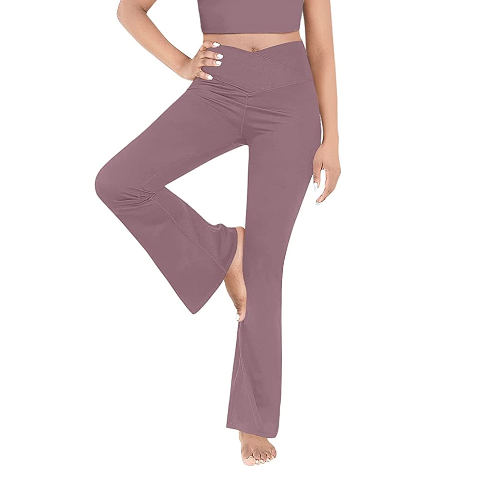 High Waist Bootcut Yoga Pants for Women - Tummy Control Flare Leg Workout Sweatpants & Lounge Pants | Perfect for Yoga, Running, Gym & Casual Wear