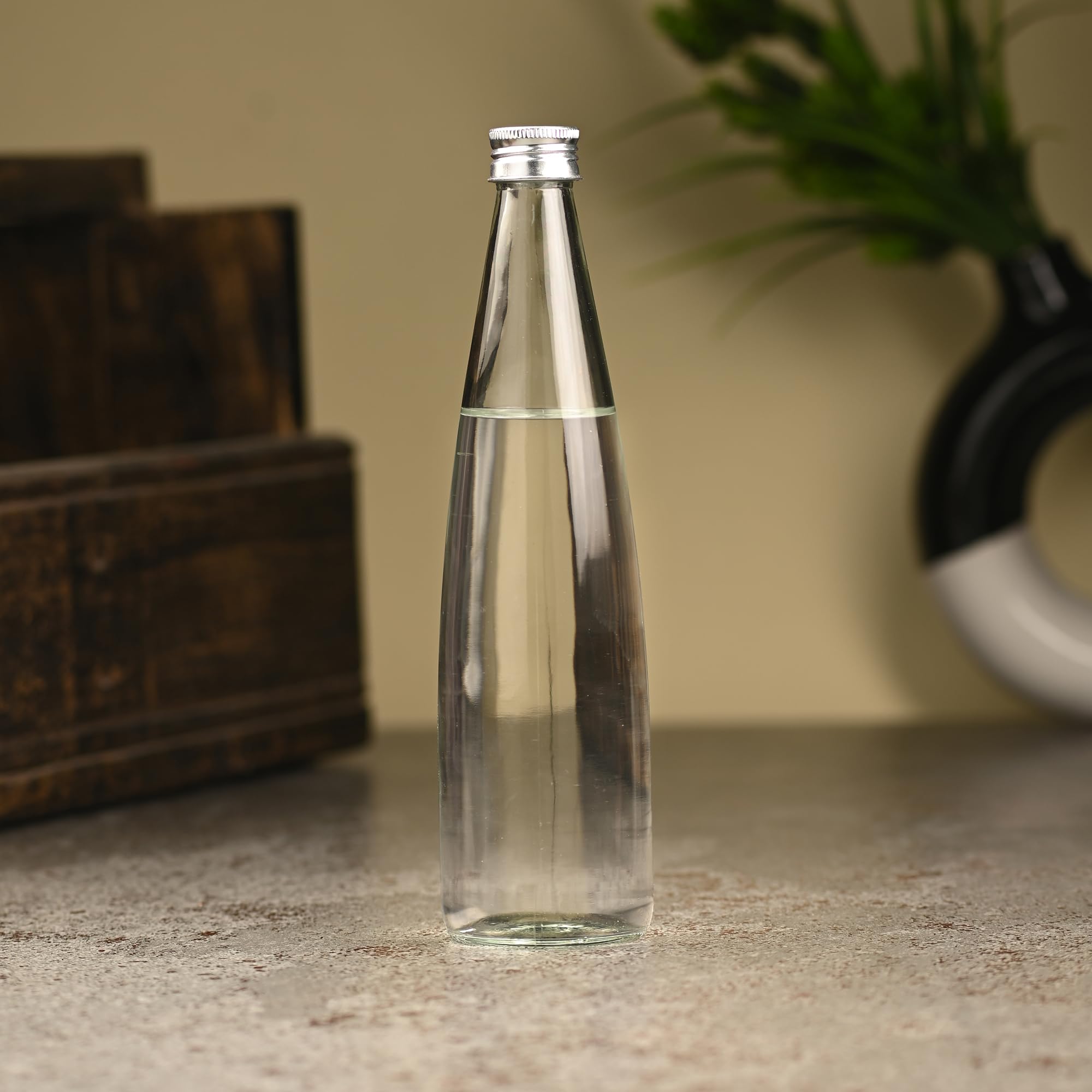 Stylish 800ml Transparent Glass Water Bottle - BPA Free, Food Grade, Leak Proof - Perfect for Water, Juice, Tea & Sports | Home, Office, Gym & Outdoor Activities