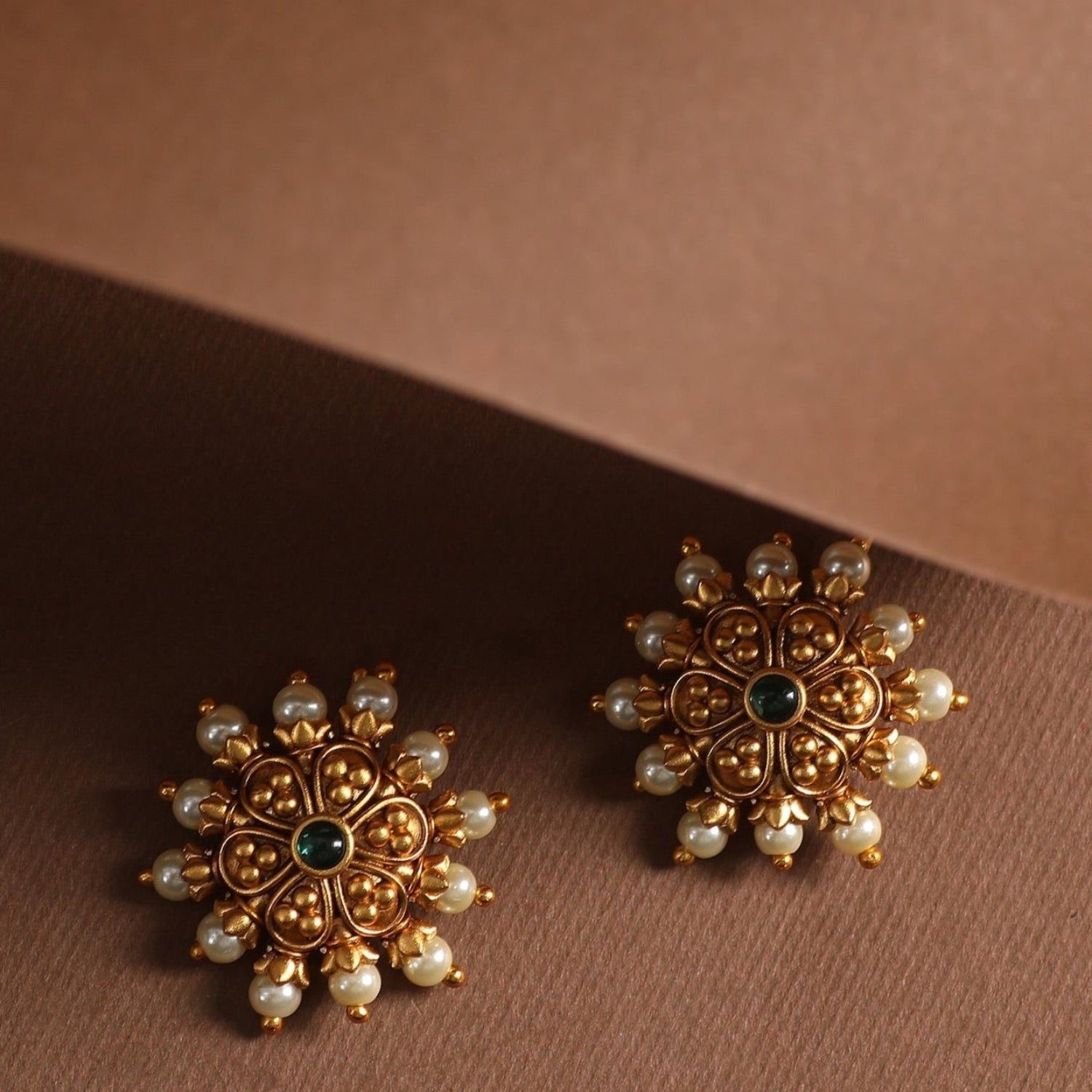 Vintage Sofia Pearl Earrings - Handmade Antique Jewelry for Women - Perfect for Weddings, Parties & Special Occasions