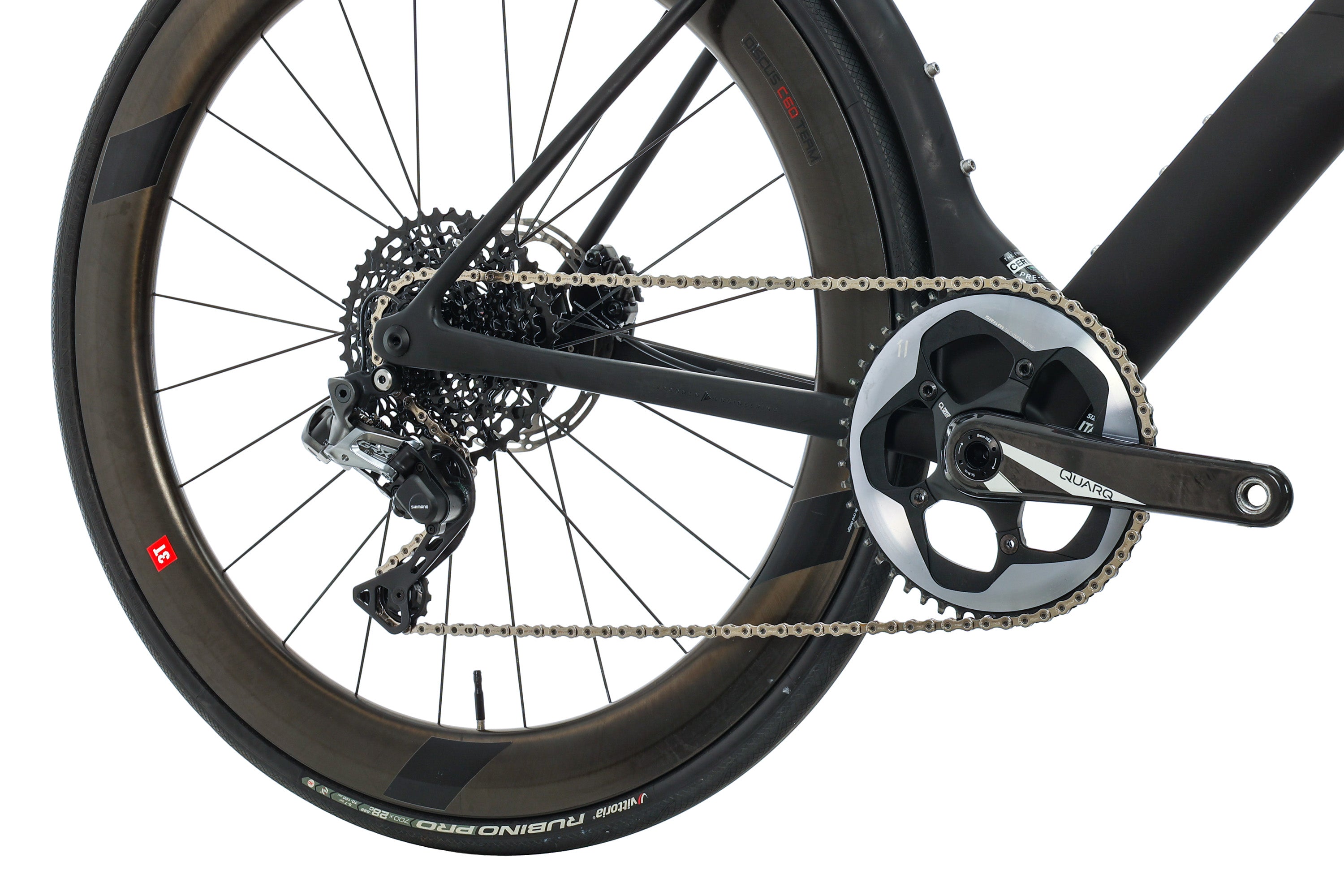 3T Strada TEAM STEALTH Carbon Road Bike 2019 - Large Size | Lightweight & Aerodynamic Design for Racing & Endurance Cycling