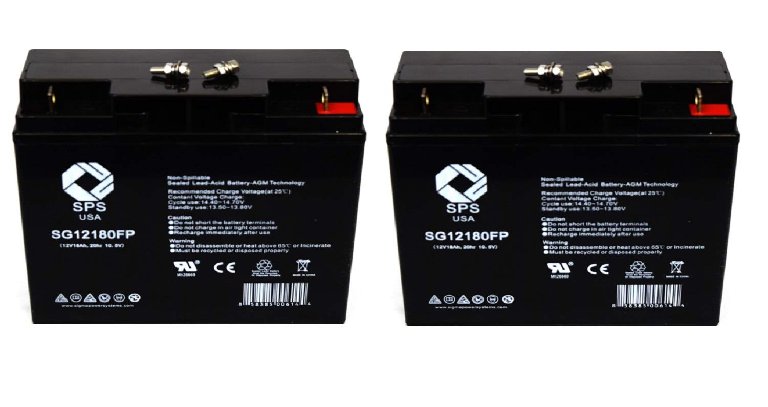 APC Back-UPS 1250 BK1250 12V 18Ah Replacement Battery Pack (2-Pack) - Compatible with UPS Systems - SPS Brand - Power Backup for Home & Office Electronics