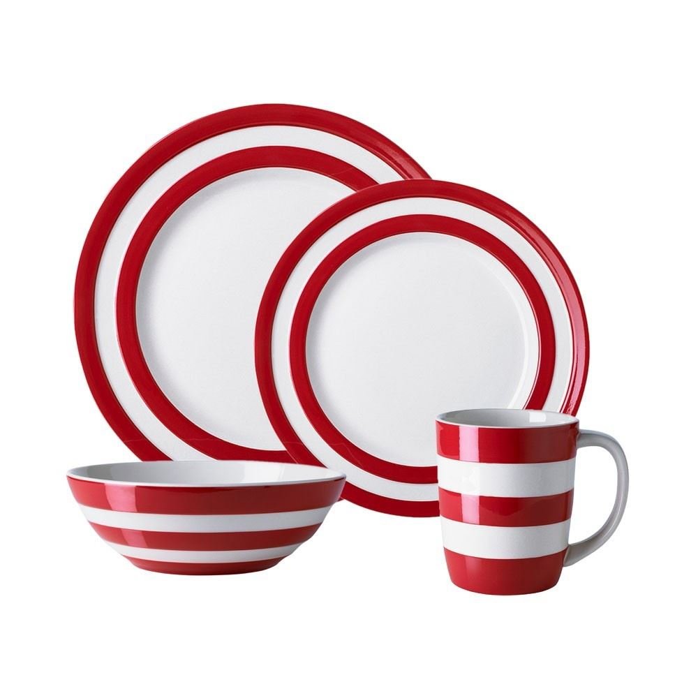 Cornishware Red and White Stripe 10