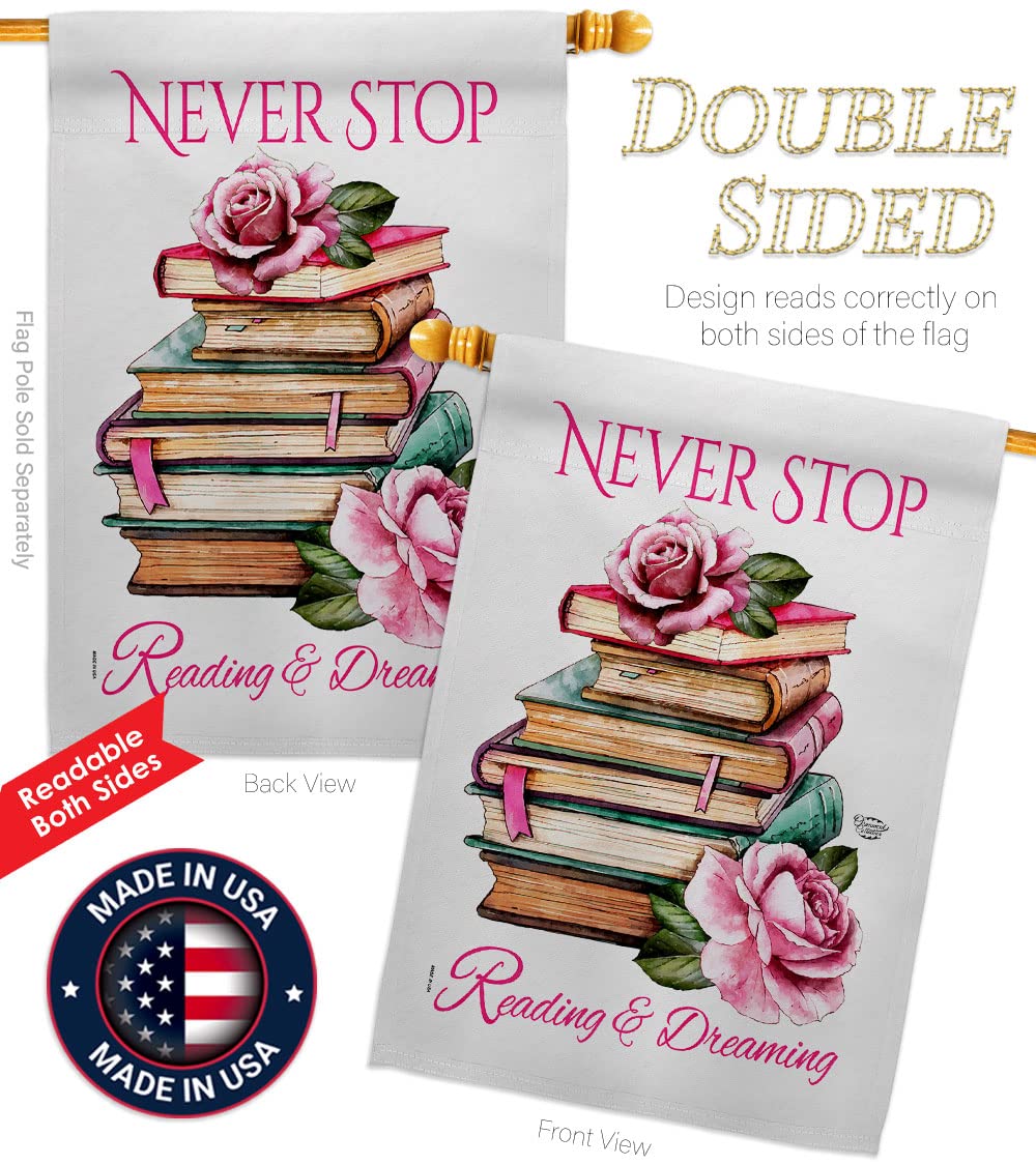 American Made Double-Sided Eagle House Flag - Inspirational Garden & Yard Banner with Positive Messages of Hope, Love & Wisdom | Perfect for Outdoor Decor, Patio Display & Thoughtful Gifting