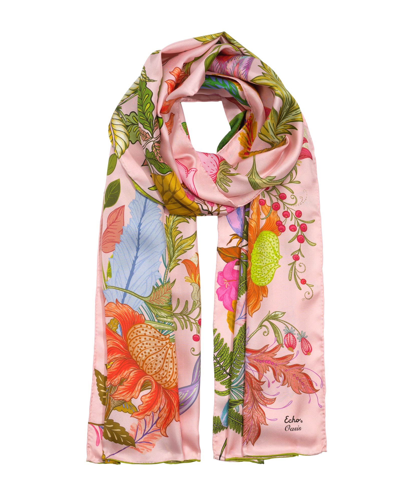 Oasis Silk Oblong Scarf - Premium Lightweight Fashion Accessory for Women, Elegant Shawl Wrap for Office, Travel & Special Occasions