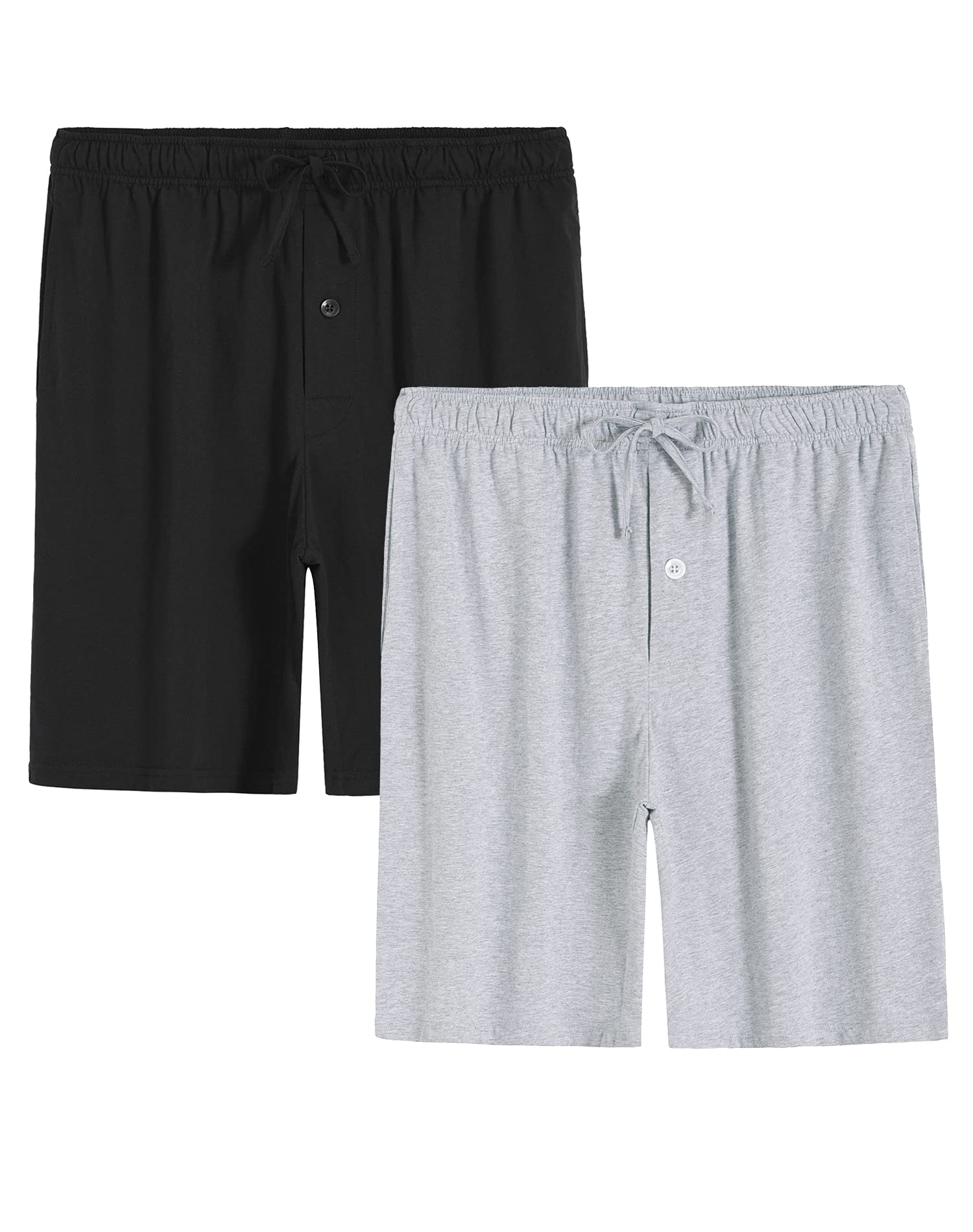 Men's Cotton Pajama Pants - Soft Lounge Sleep Shorts with Pockets | Comfortable Home Wear & Sleepwear for Relaxing