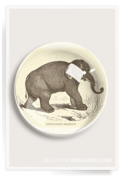 Happy Little Elephant French Crystal Dome Paperweight - Elegant Glass Paperweight for Office & Home Decor, Gift Idea
