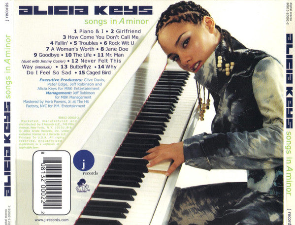 Alicia Keys - Songs In A Minor CD Album (Explicit) | R&B Soul Music for Relaxation, Work & Study