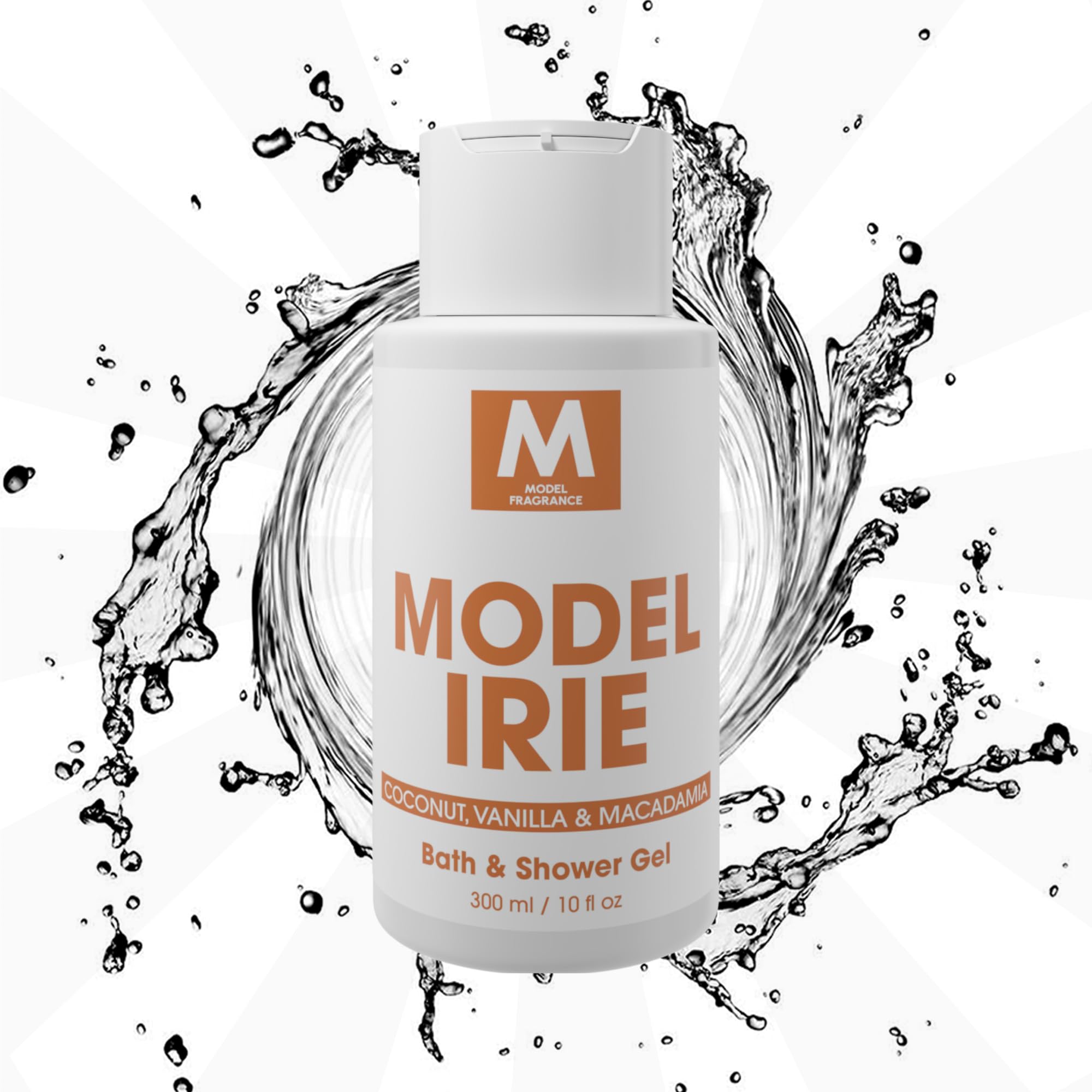 Irie Fragrance Body Wash - Coconut Vanilla Macadamia Scented Hydrating Shower Gel | Moisturizing & Refreshing Spa Quality Bath Product for Soft Skin | Perfect for Daily Use, Relaxing Showers & Self-Care Routines