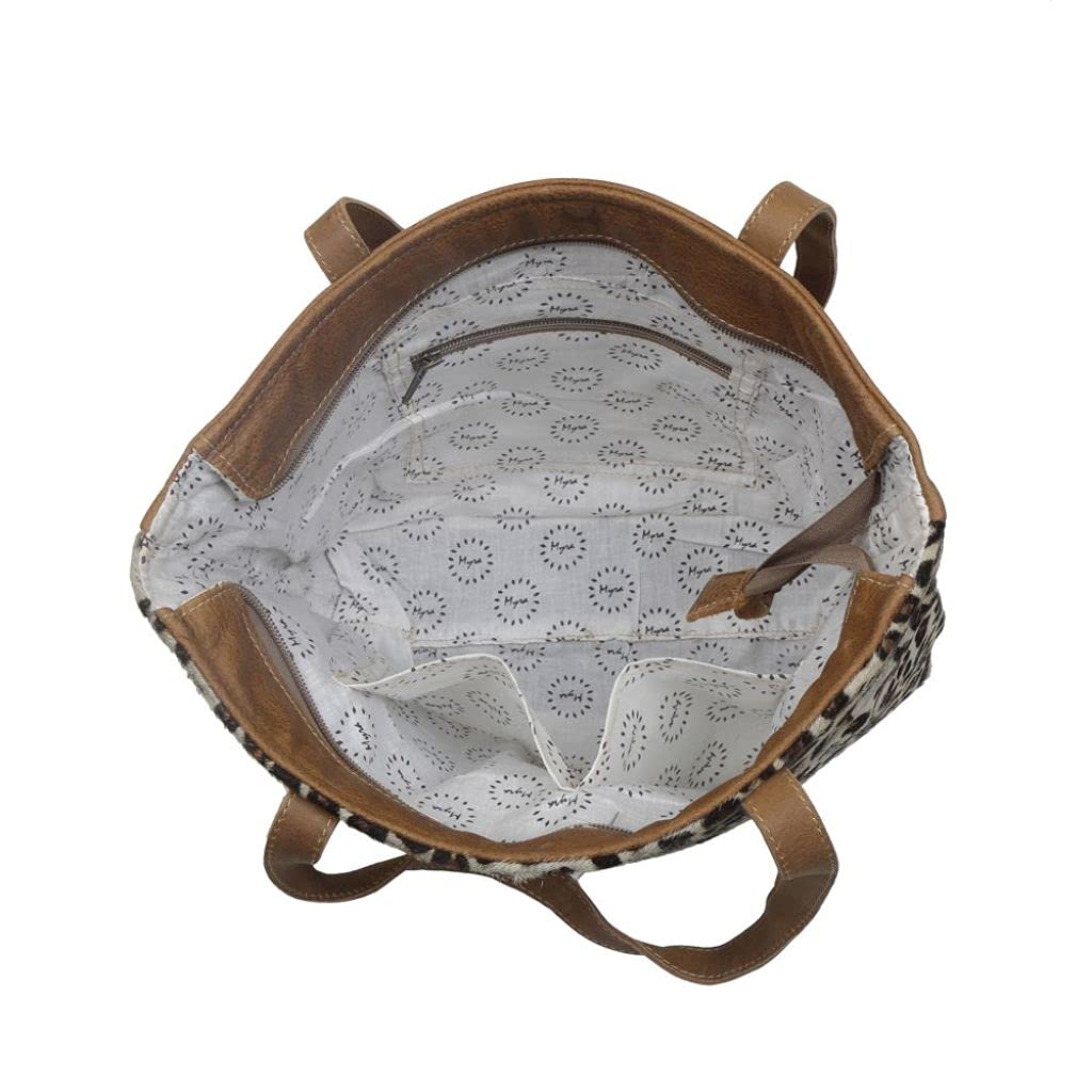 Myra Bag - Premium Magnetic Leather & Cowhide Handbag (Upcycled Material) - Stylish Women's Purse for Work, Travel & Everyday Use - Model S-2835