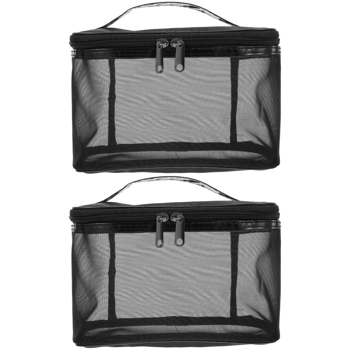 GALPADA 2-Pack Mesh Cosmetic Bags for Travel - Waterproof Makeup Pouch & Toiletry Organizer | Portable Storage for Cosmetics, Toiletries, Jewelry | Perfect for Vacation, Gym, Daily Use