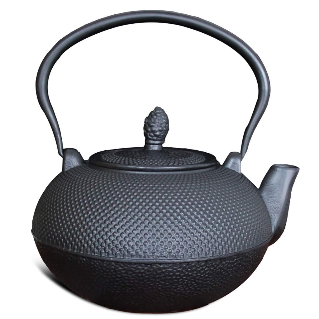 Premium 3L (3000ml) Japanese Black Cast Iron Teapot - Authentic Tetsubin Hobnail Design for Tea Brewing | Perfect for Home, Office & Japanese Tea Ceremonies