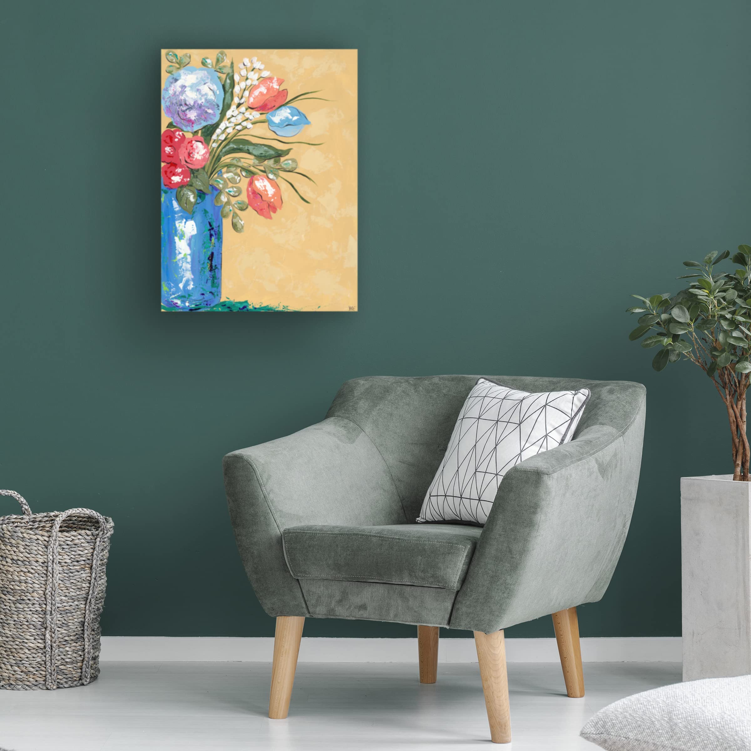 Trademark Fine Art 'Look on the Bright Side II' Canvas Wall Art by Jade Reynolds - Modern Home Decor for Living Room, Bedroom & Office