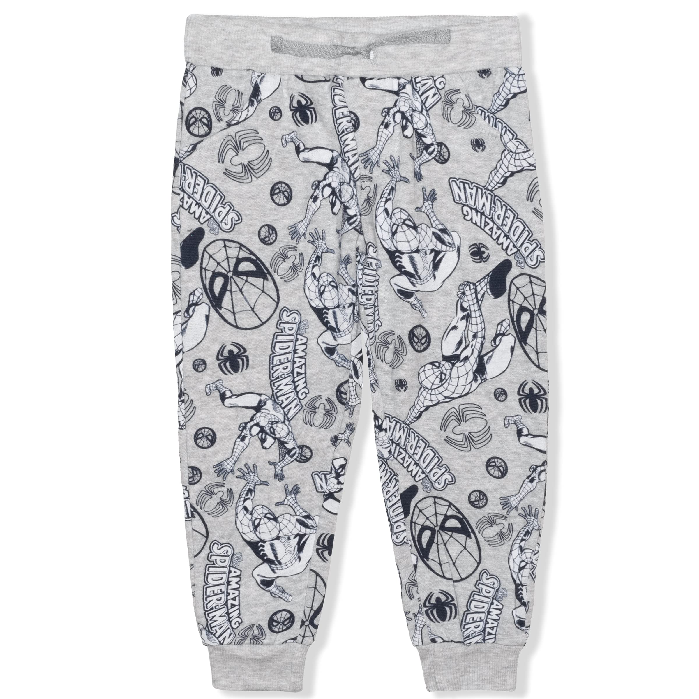 Marvel Spider-Man Boys' 2-Pack Pajama Pants for Toddlers & Kids - Soft Cotton Sleepwear for Bedtime & Playtime