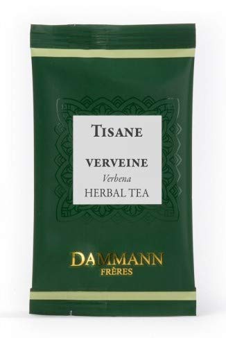 DAMMANN FRERES Premium Herbal Verbena Tea - 120 Individually Wrapped Crystal Tea Bags (Bulk Box) | Relaxing & Refreshing Herbal Tea for Stress Relief & Digestive Support | Perfect for Home, Office & Gifting
