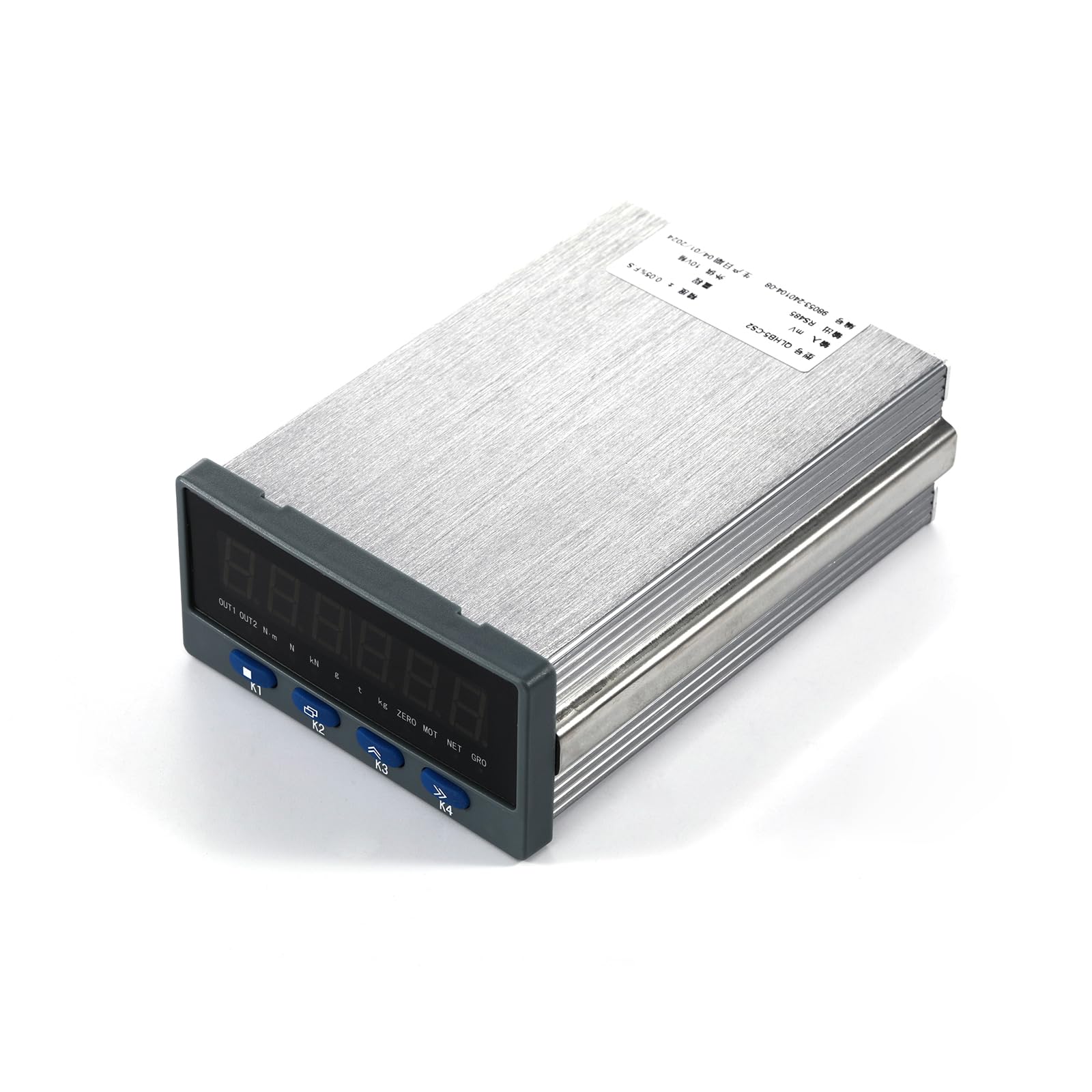 QL-HB5-C Load Cell Indicator Display - High Precision Weighing Transducer & Batching Transmitter - AC 100-240V, IP65 Rated, RS485 & 4-20mA Output - Ideal for Industrial Scales, Batching Systems, and Process Control Applications
