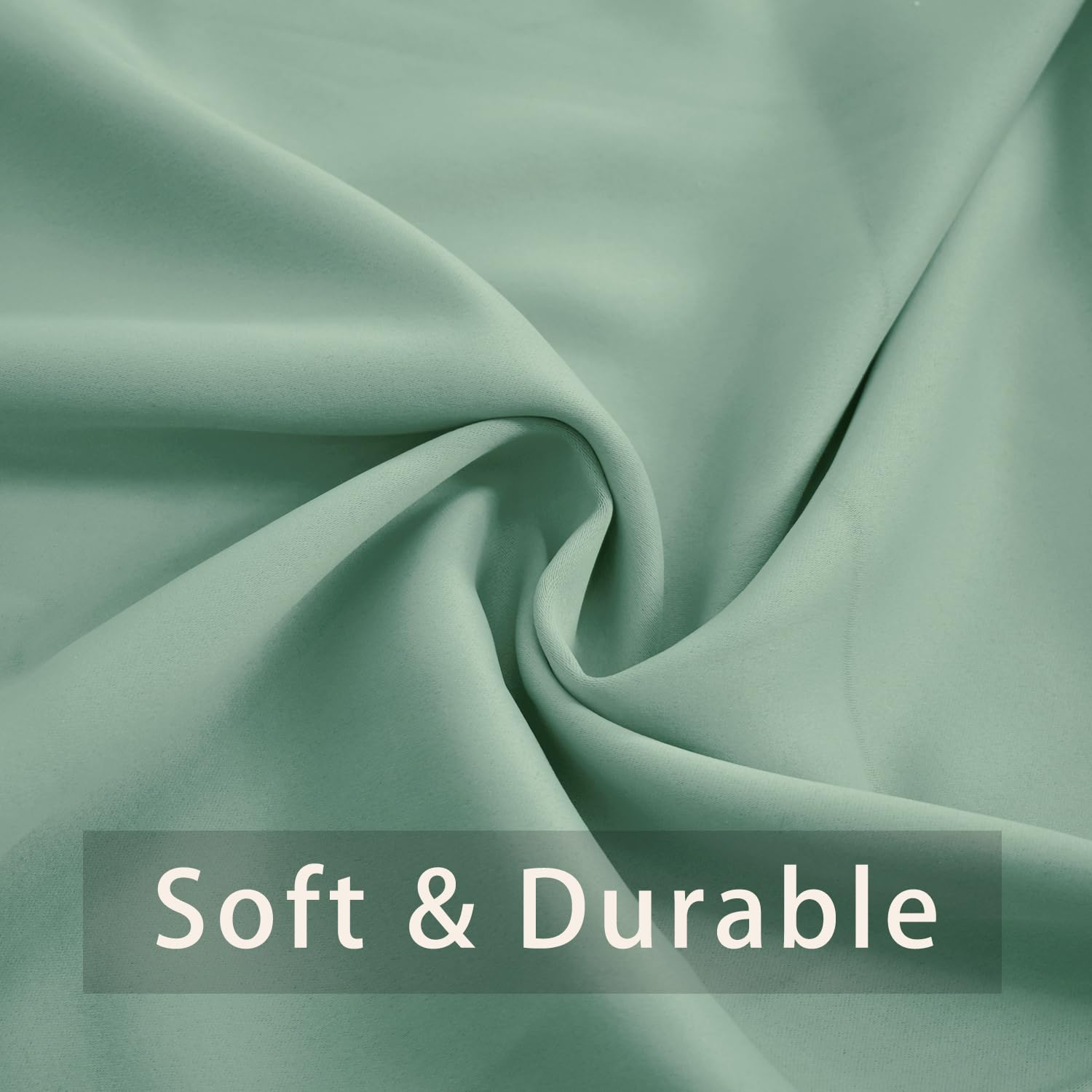 Light Green Tier Kitchen Curtains 30 Inch - Room Darkening Window Drapes for Sink, Bathroom & Basement - Triple Weave Short Cafe Curtains Set of 2 Panels with Rod Pocket - Perfect for Small Windows, Half Window Treatments & Cozy Home Decor
