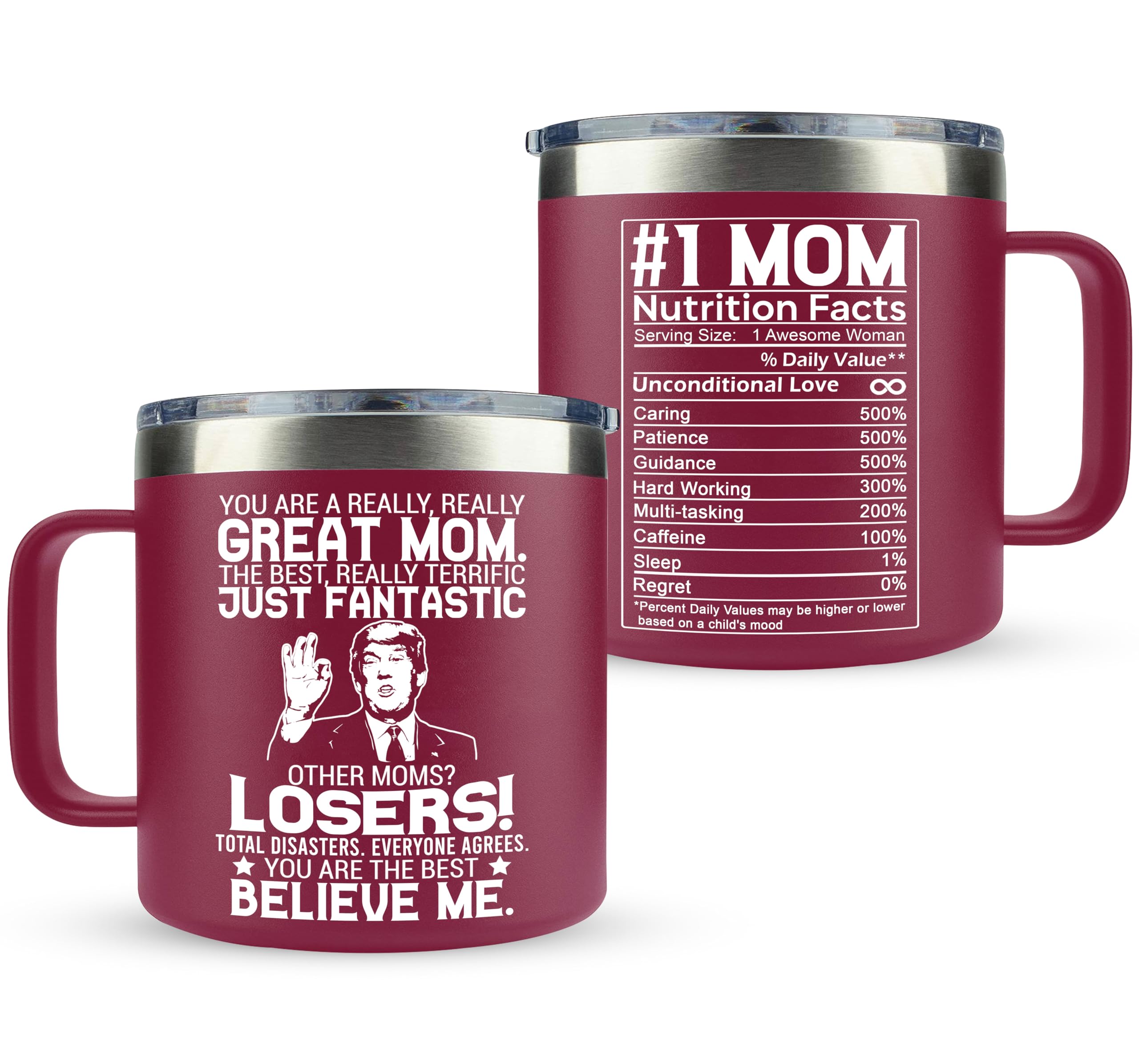 Best Mother's Day Gifts for Mom - Funny Novelty Coffee Mug 14Oz - Perfect Birthday & Christmas Present from Daughter or Son - Great for Tea, Coffee & Office Use