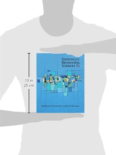 Statistics for the Behavioral Sciences Textbook - Essential Guide for Psychology & Social Science Students | Perfect for Research Methods Courses & Academic Studies