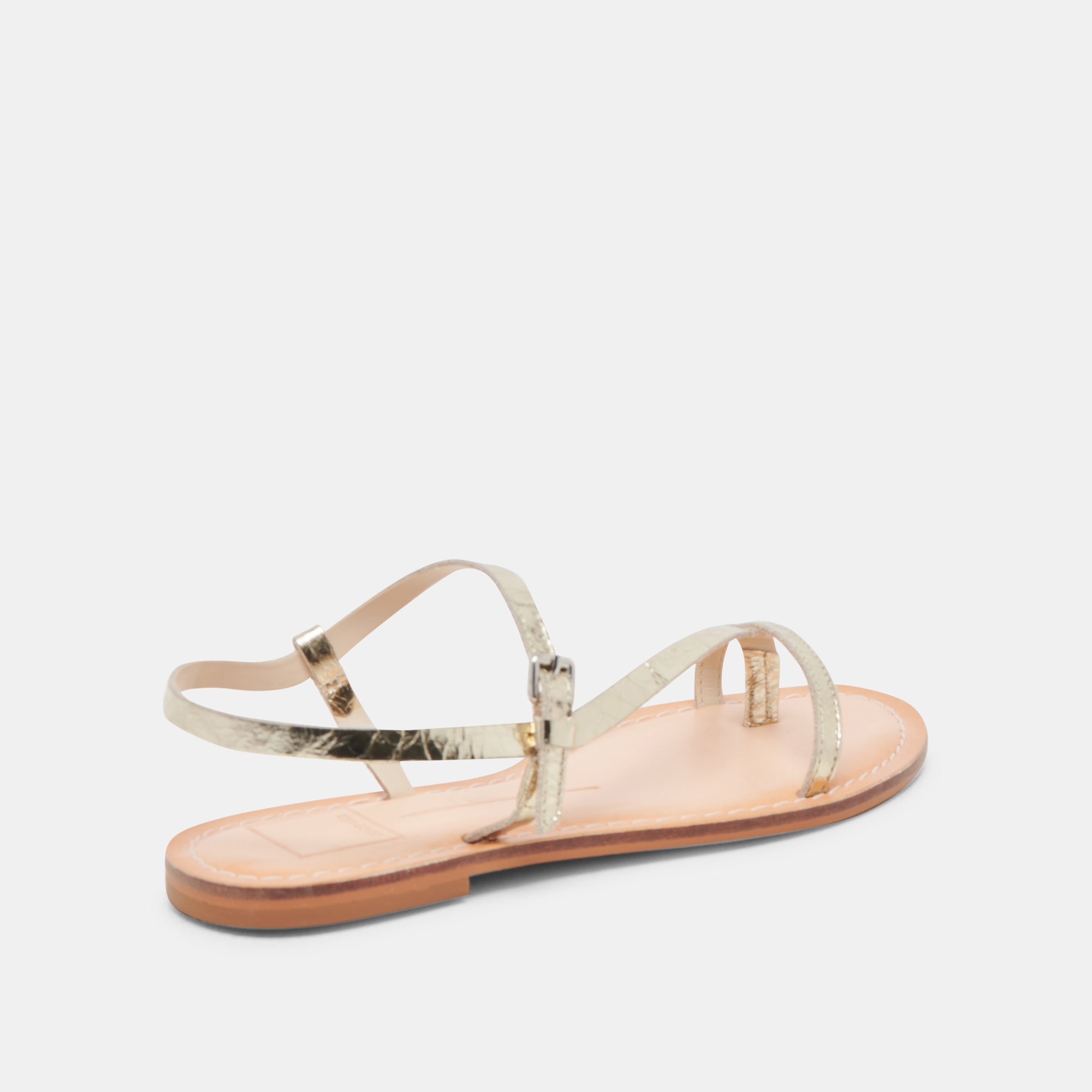 WANDRE Distressed Leather Sandals in Gold - Stylish & Comfortable Women's Fashion Sandals for Beach, Vacation & Casual Wear