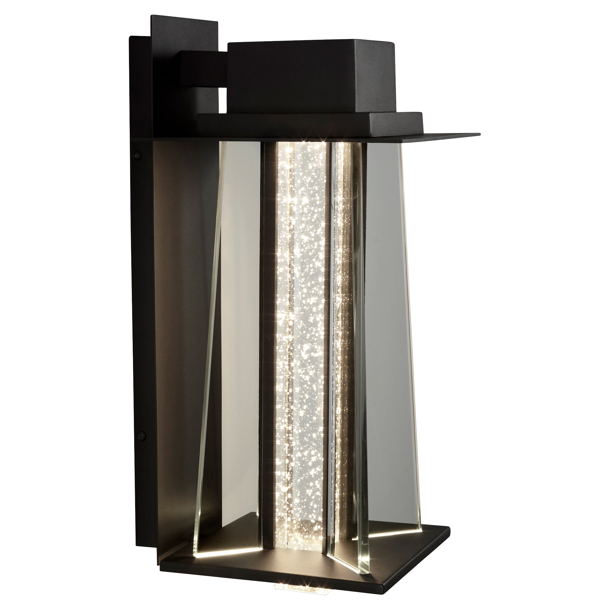Oxygen Artè 3 760 15 Outdoor Wall Sconce Light - Black - Waterproof Exterior Lighting for Patio, Garden, Porch & Entryway