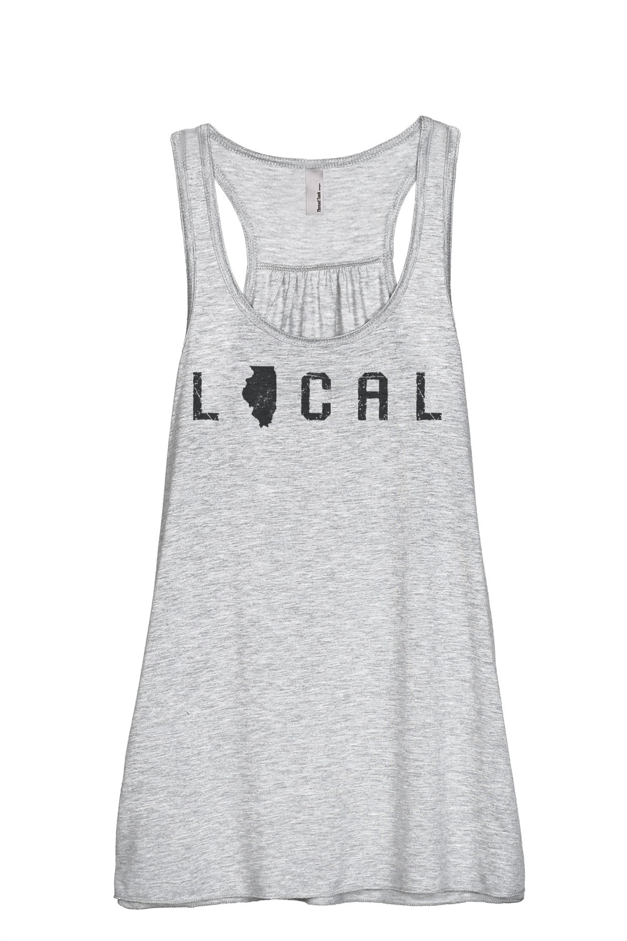 Illinois State Women's Sleeveless Flowy Racerback Tank Top - Breathable Summer Casual Wear for Gym, Beach & Outdoor Activities
