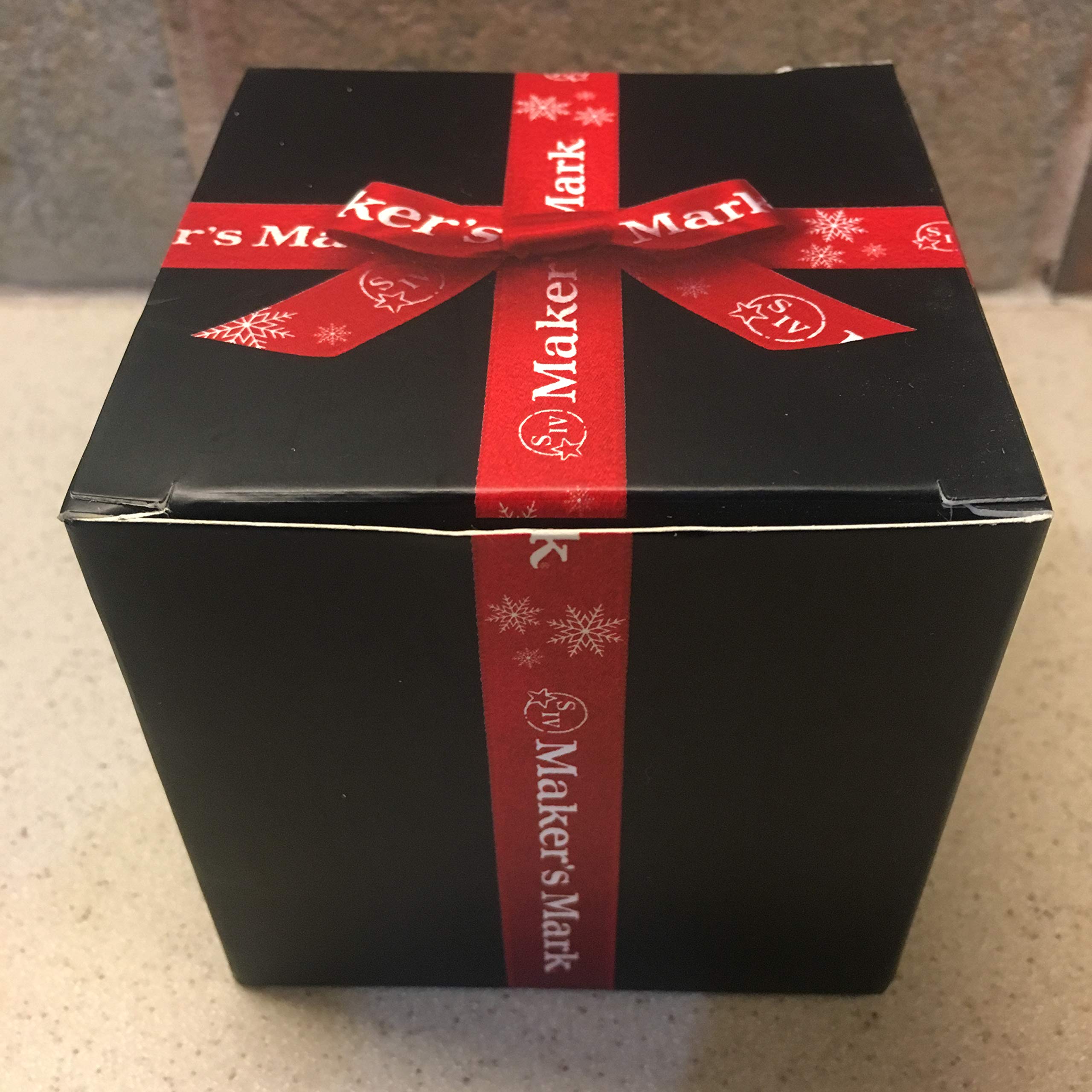 Maker's Mark Bourbon Whiskey Christmas Ornament - Handcrafted Holiday Decor for Bourbon Lovers & Whiskey Enthusiasts | Perfect for Tree Decorating, Gift Giving & Home Bar Accessories