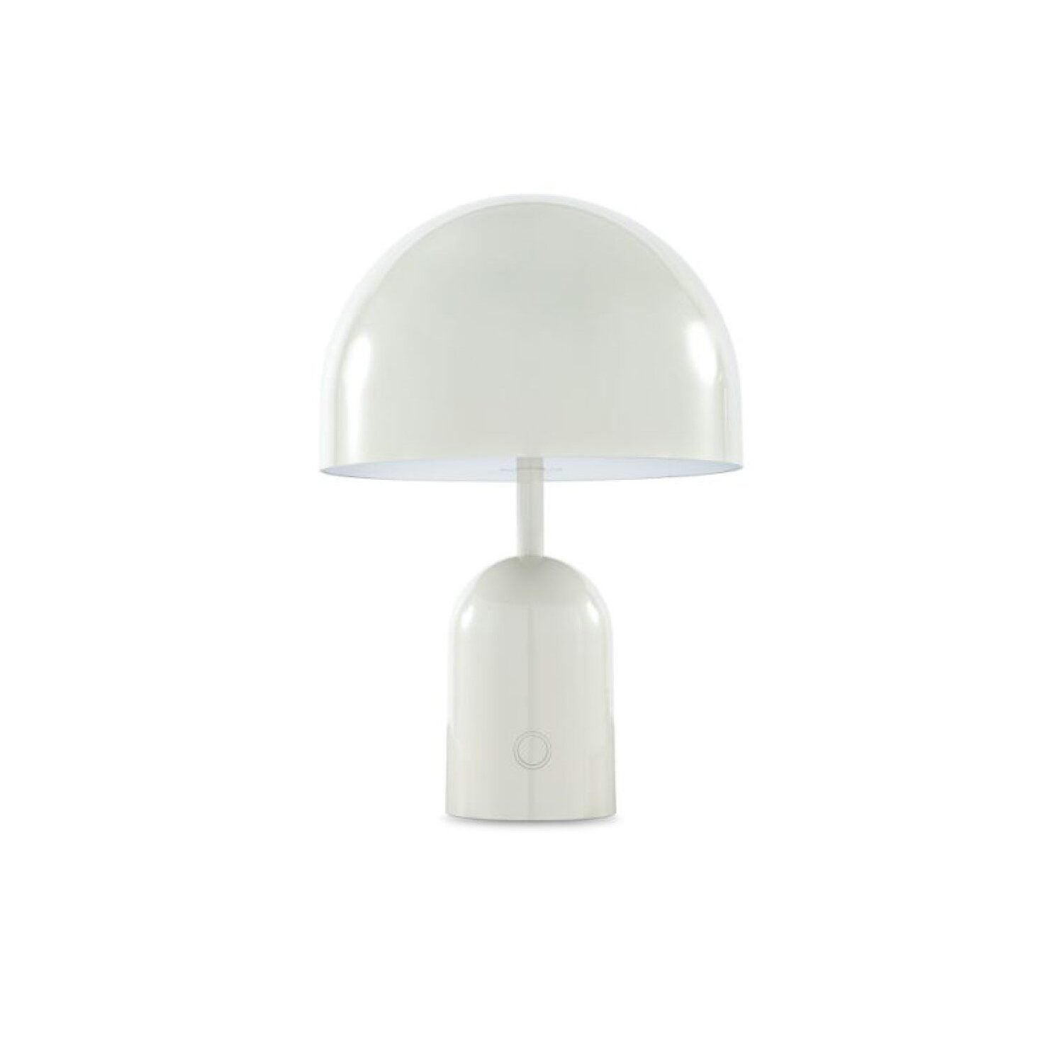 TOM DIXON Bell Portable Lamp - Modern Light Grey Table Light | Wireless LED Desk Lamp for Home, Office & Outdoor Use