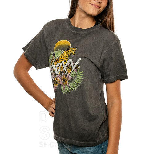 ROXY Women's TO The Sun T-Shirt - Black | Casual Summer Top for Beach, Travel & Everyday Wear