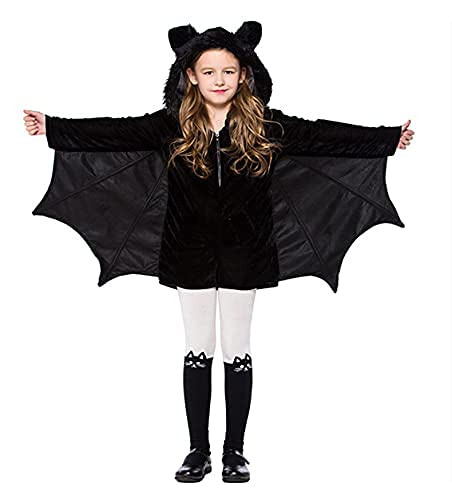 JIFRE Cute Halloween Bat Costume for Kids - Boys & Girls Halloween Costume Outfit - Perfect for Trick or Treating, Halloween Parties & Dress-Up Play