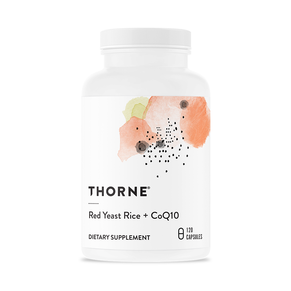 Thorne Red Yeast Rice with CoQ10 Supplement - 120 Capsules for Heart Health & Cholesterol Support - Supports Cardiovascular Wellness for Active Lifestyles