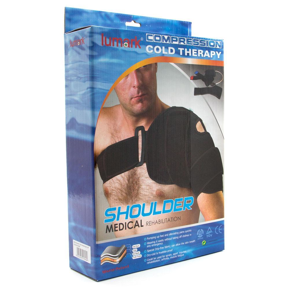 Lumark Cold Compression Shoulder Gel Pack - Reusable Hot & Cold Therapy for Pain Relief, Swelling, and Injury Recovery - Perfect for Shoulder Pain, Arthritis, and Post-Surgery Recovery