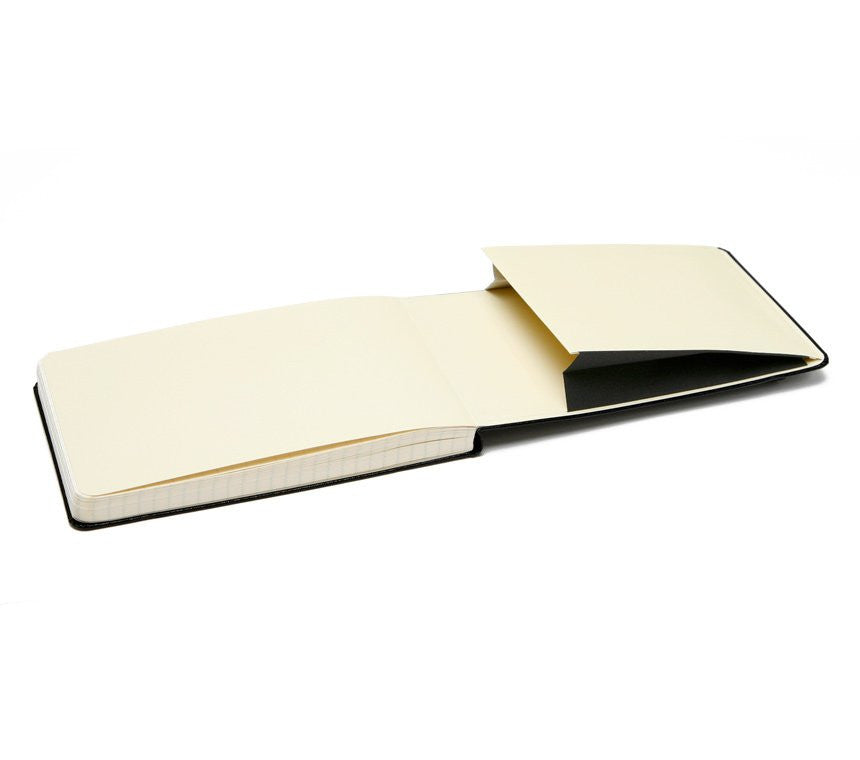 Moleskine Classic Plain Reporter Notebook - Black Hardcover Journal for Writing, Sketching & Note Taking | Perfect for Travel, Work & School