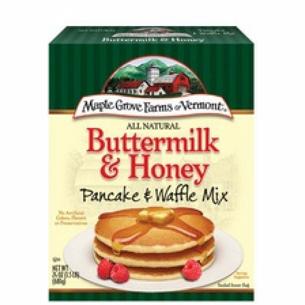 Maple Grove Honey & Buttermilk Pancake & Waffle Mix - 6 Pack (24 Oz Each) | All-Natural Breakfast Mix for Fluffy Pancakes & Crispy Waffles | Perfect for Family Brunches, Camping Trips & Holiday Breakfasts