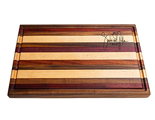 Premium Smokin' & Grillin' Wooden Cutting Board - Custom Engraved Chopping Block for BBQ, Meat Prep & Kitchen Use - Perfect Gift for Chefs & Grilling Enthusiasts
