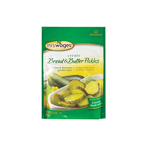 Mrs. Wages Bread and Butter Pickle Mix 5.3 oz - Easy Homemade Pickling Spice for Canning, Sandwiches & Charcuterie Boards