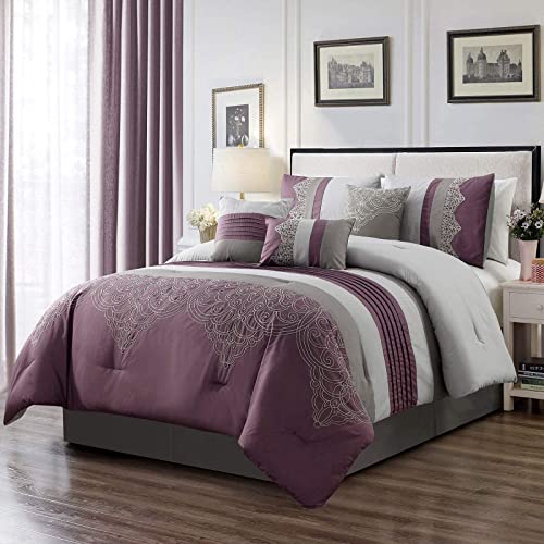 Purple/Gray Geometric