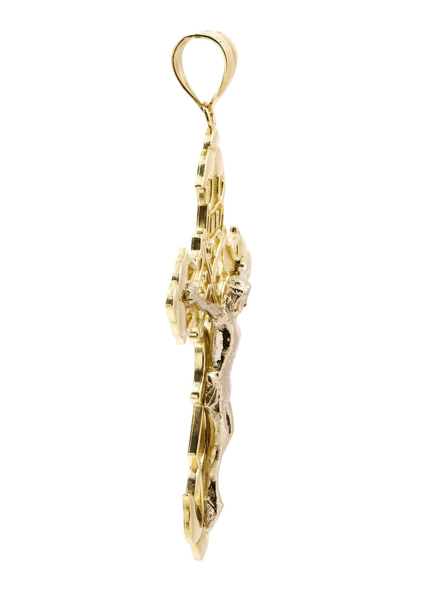 10K Gold Cross Pendant for Women & Men - 10.3 Grams Religious Jewelry Gift - Perfect for Baptism, Confirmation & Everyday Wear