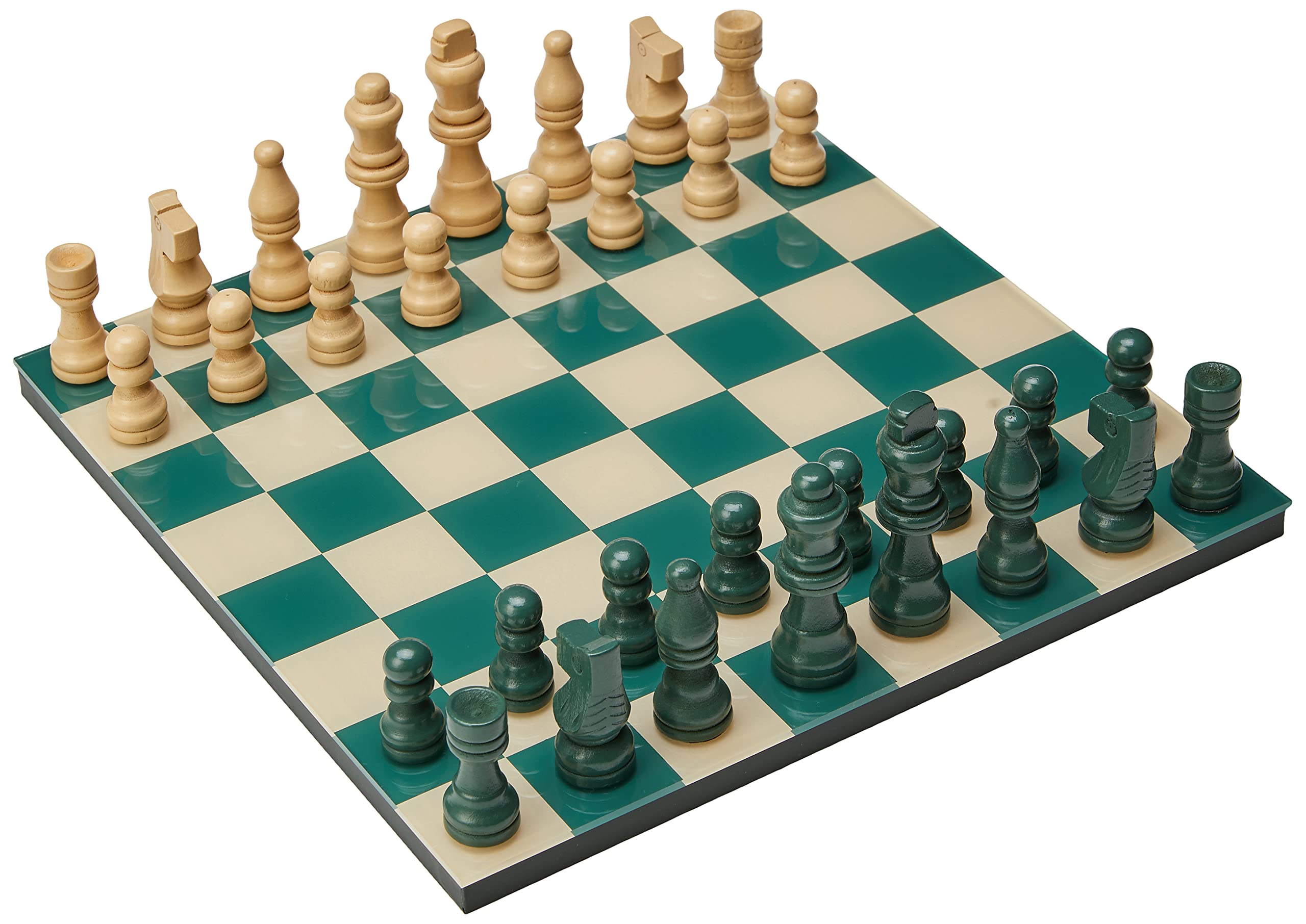 Printworks Classic Wooden Chess Set - 15 Inch Folding Board with Staunton Chess Pieces - Perfect for Home, Office, and Travel