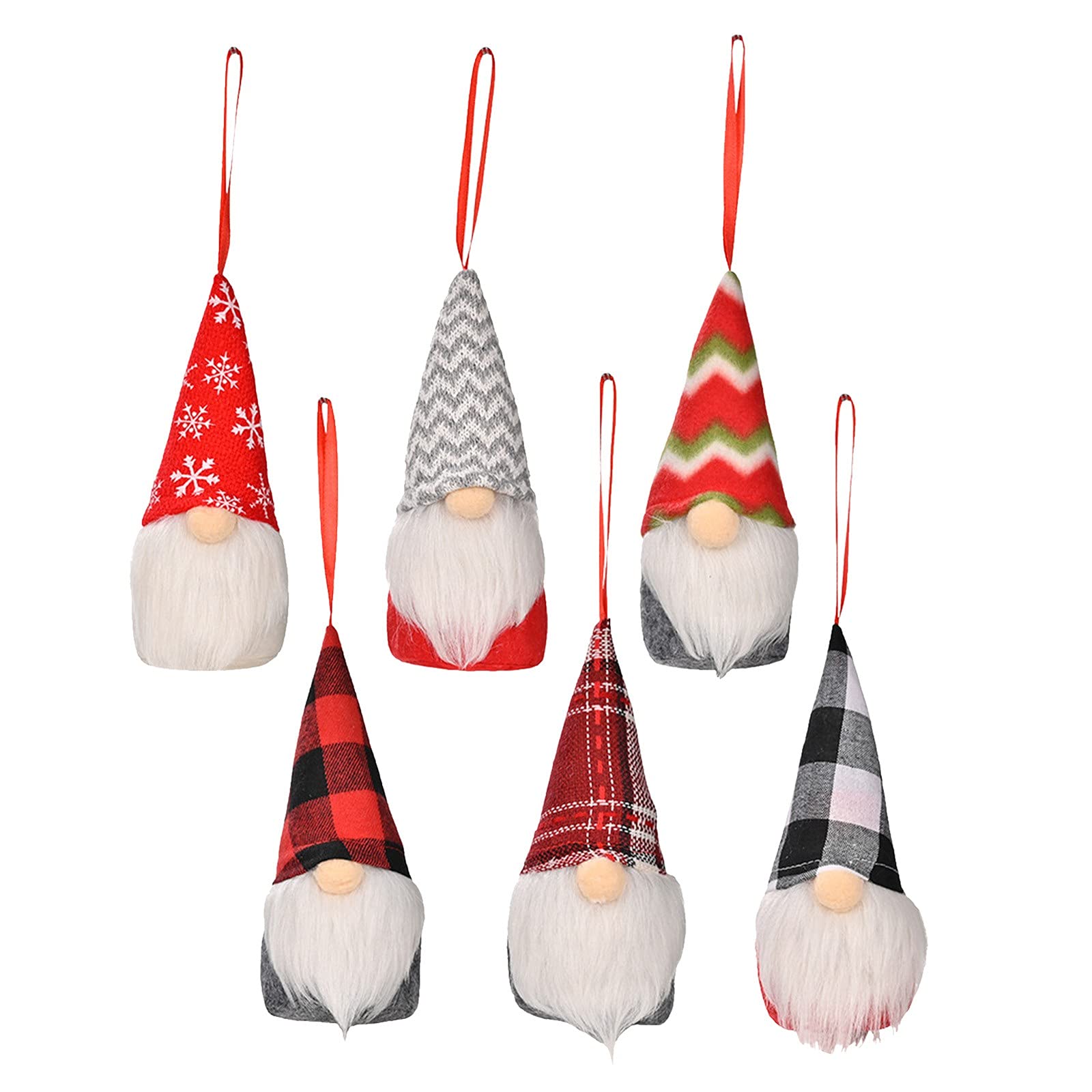Festive Christmas Basket Decorations - Knitted Pendants, Large Christmas Balls & Tree Ornaments for Holiday Home Decor - Perfect for Mantel, Table Centerpiece and Gift Giving