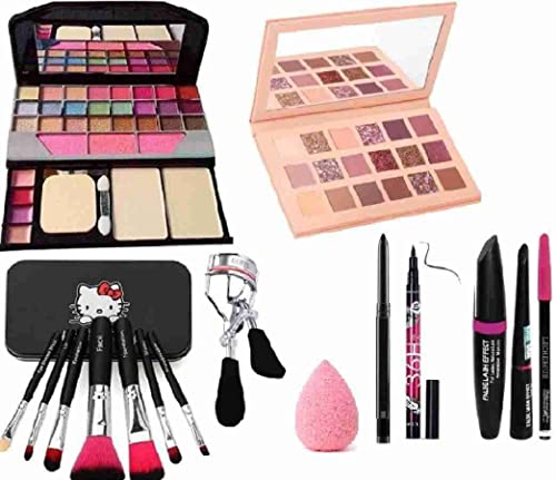 MakeupKit_7Brush_NudeEyeshadow_3in1