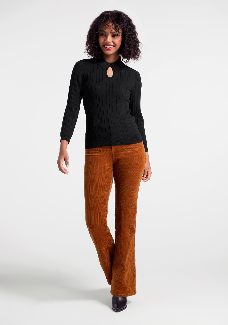 One Good Turn Keyhole Sweater - Women's Stylish Knit Pullover for Fall & Winter | Perfect for Office, Date Night & Cozy Evenings