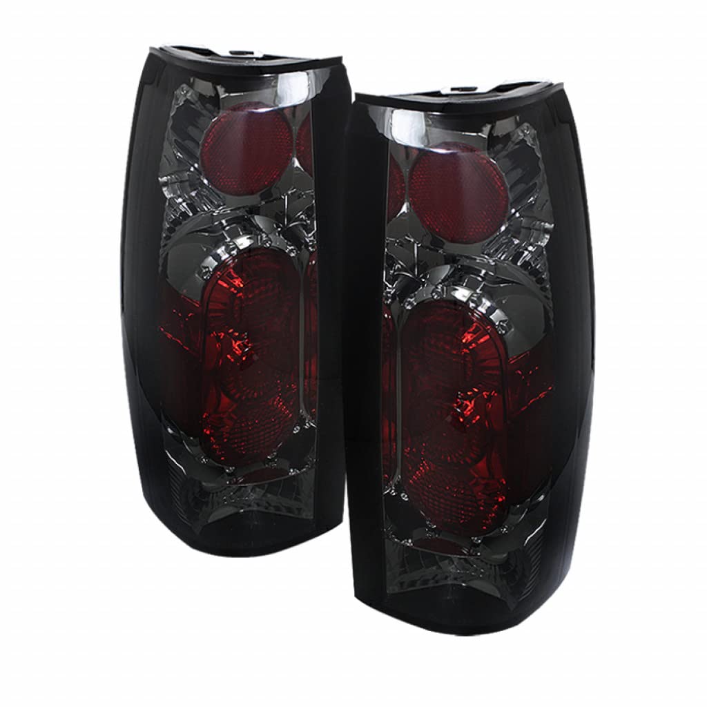 1988-1991 GMC V3500 Spyder Smoke Tail Lights Pair - Driver & Passenger Side Replacement | Perfect for Truck Restoration & Nighttime Safety Upgrades