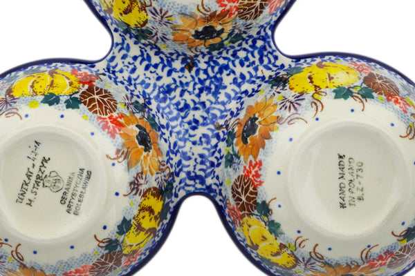 10-Piece Condiment Dish Set - Autumn Falling Leaves Design for Sauces, Dips & Spices | Perfect for Dining Tables, Kitchen Countertops & Party Serving