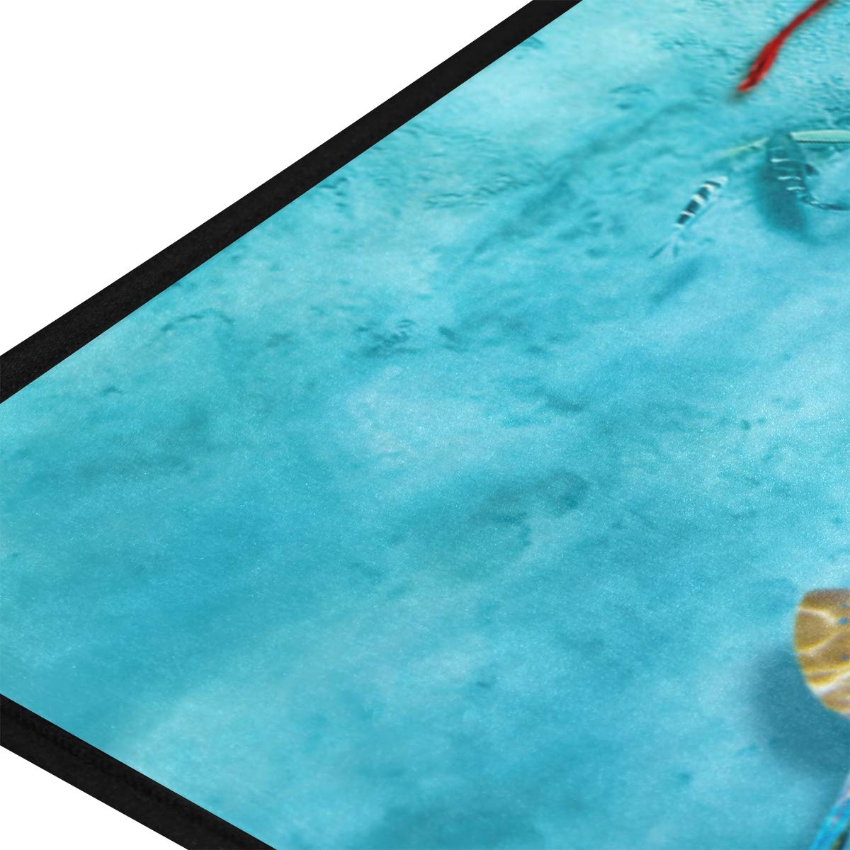 Susiyo Non-Slip Kitchen Mat - Underwater World Tropical Fish Design, Anti-Fatigue Comfort Floor Mat, Oil & Stain Resistant, Easy Clean Bath Rug for Indoor/Outdoor Use - Perfect for Kitchens, Bathrooms & Entryways