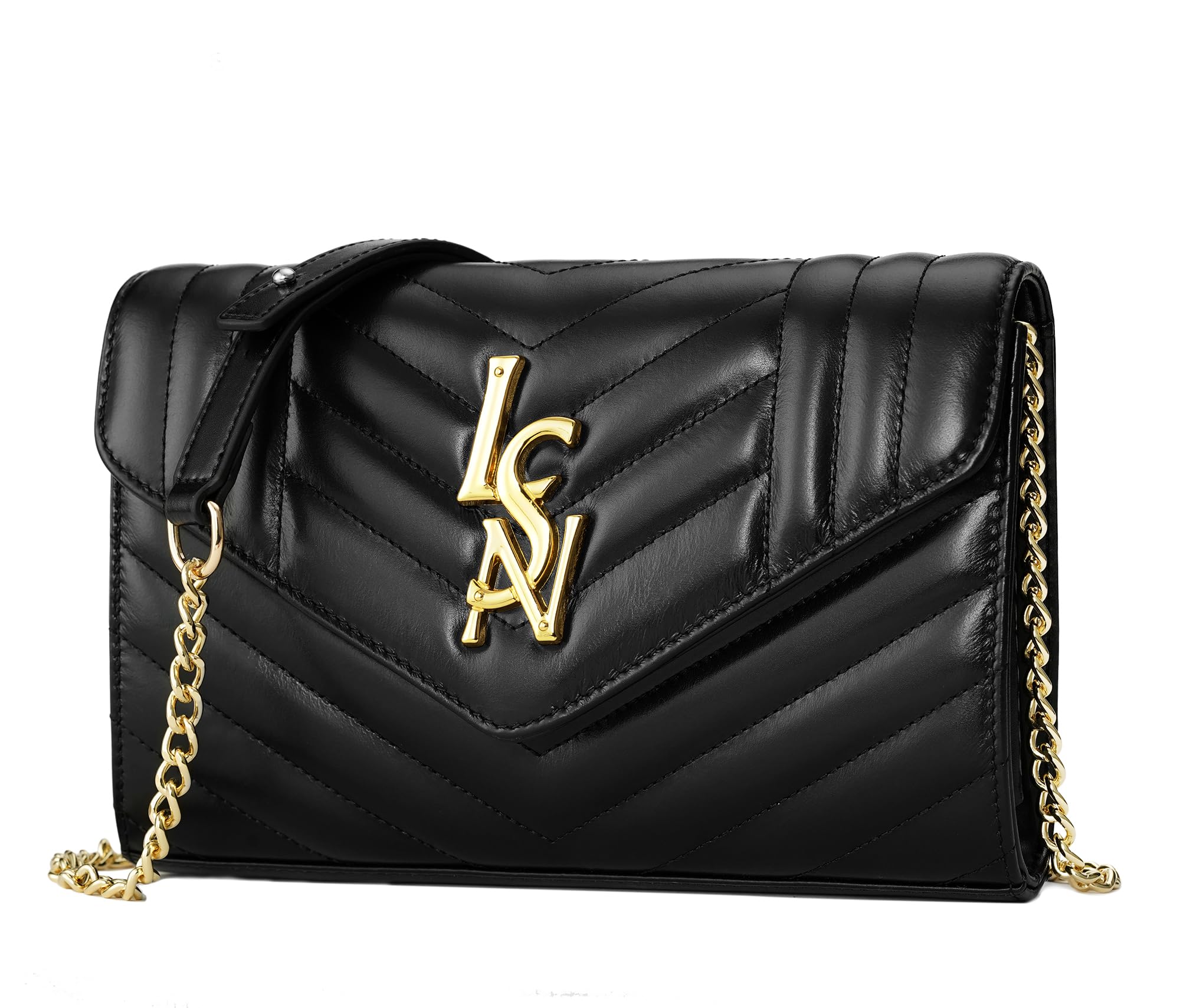 Genuine Leather Clutch Purses for Women - Elegant Evening Bags with Detachable Chain, Perfect for Wedding, Party & Special Occasions | Stylish Handbag for Date Night & Formal Events