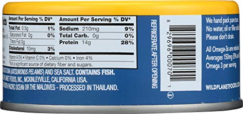 Skipjack Wild Light Tuna 5 OZ (Pack of 6) - Premium Canned Tuna for Salads, Sandwiches & Healthy Meals