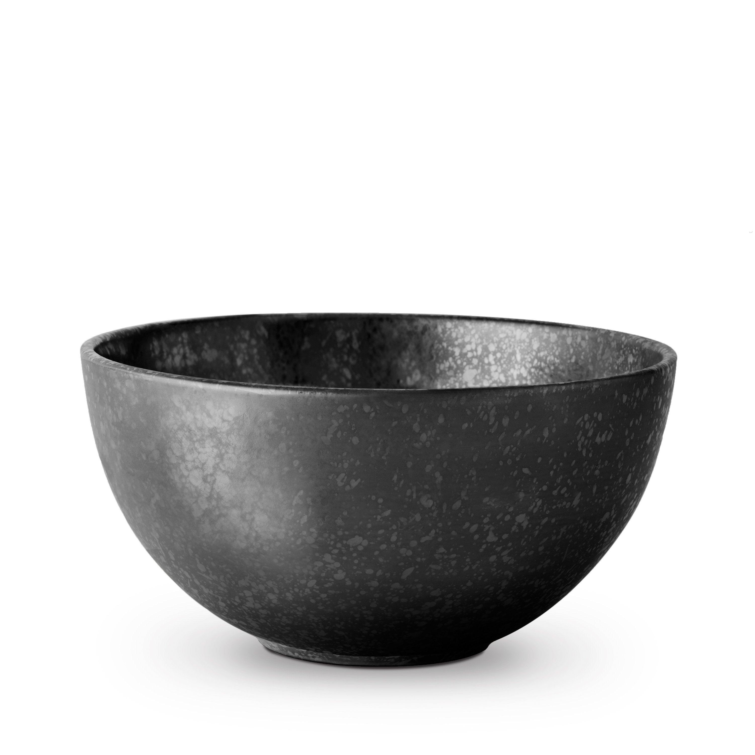 Alchimie Black Ceramic Bowl - Premium Handcrafted Kitchenware for Serving, Mixing & Decor - Perfect for Salads, Soups & Home Decor