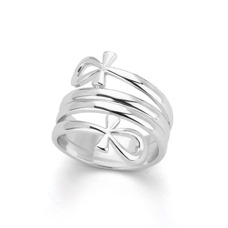 Indian Double Layered Couple Rings for Men & Women - Elegant Matching Wedding Bands & Anniversary Jewelry Gifts for Him & Her