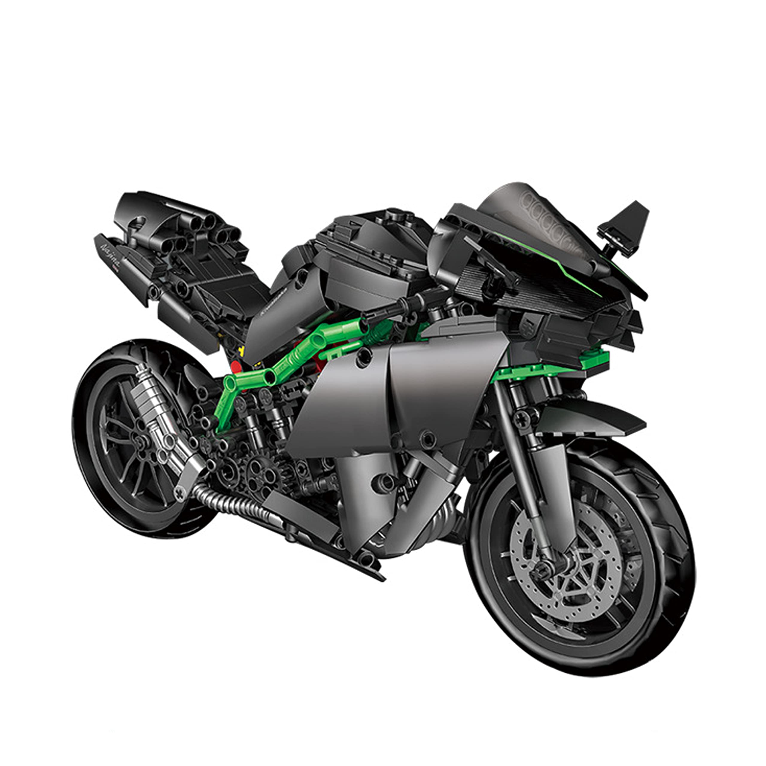 Kawasaki H2R Motorcycle Building Kit - 888pcs MOC Toy for Lego Fans & Display
